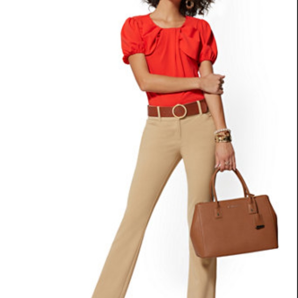 BOOTCUT PANT - MID RISE- DOUBLE STRETCH - Picture 3 of 3